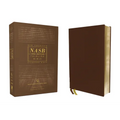 Nasb, Thinline Bible, Genuine Leather, Buffalo, Brown, Red Letter Edition, 1995 Text, Comfort Print - Leather