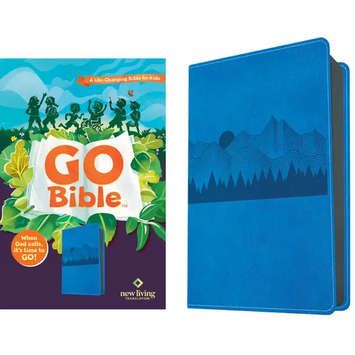 NLT Go Bible for Kids (Leatherlike, Blue Mountains): A Life-Changing Bible for Kids - Imitation Leather