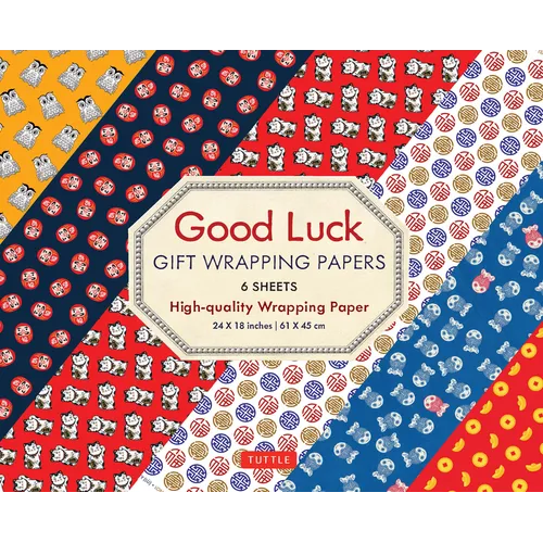 Good Luck Gift Wrapping Papers - 6 Sheets: 24 X 18 Inch (61 X 45 CM) Wrapping Paper - Paperback