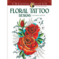 Floral Tattoo Designs Coloring Book - Paperback