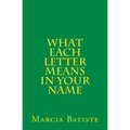 What Each Letter Means in Your Name - Paperback