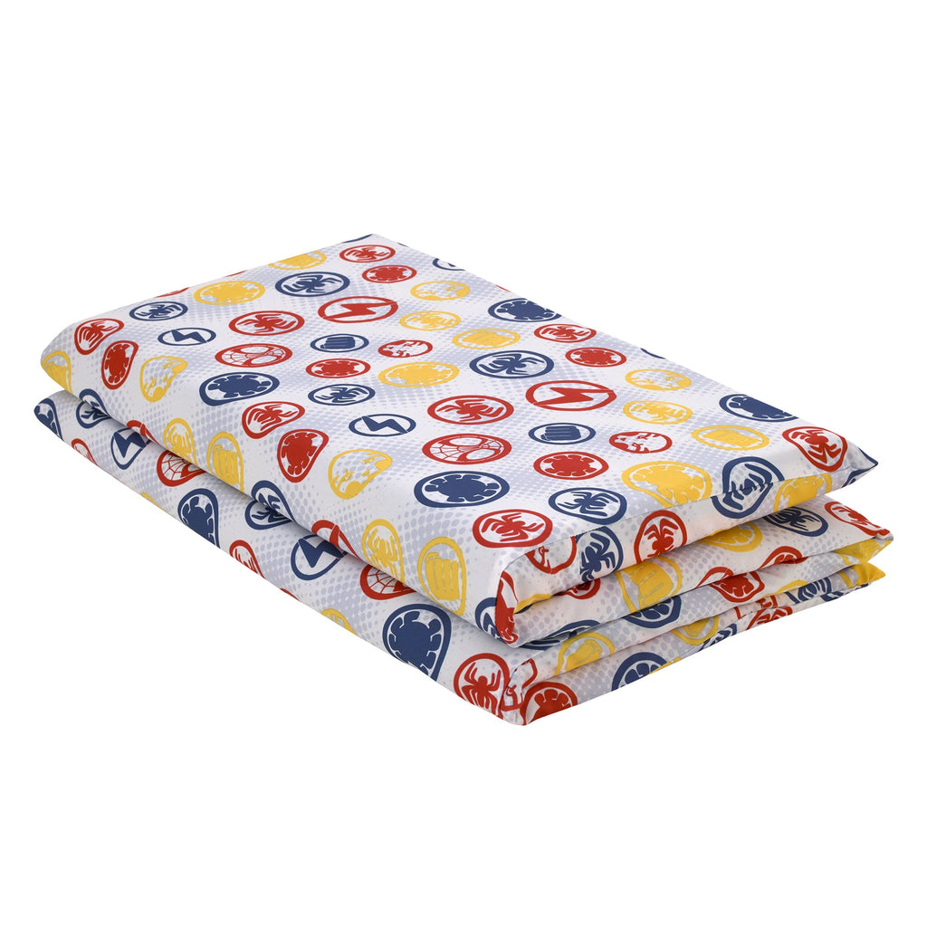 Spidey and His Amazing Friends Blue, Red, Yellow, and Green, Team Up Preschool Nap Pad Sheet