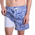 Salt Spray, Harbor and Surf Hybrid Short, Compression Lined Swim and Resort Trunk