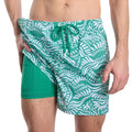 Salt Spray, Palm and Surf Hybrid Short, Compression Lined Swim and Resort Trunk