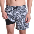 Salt Spray, Surf and Storm Hybrid Short, Compression Lined Swim and Resort Trunk
