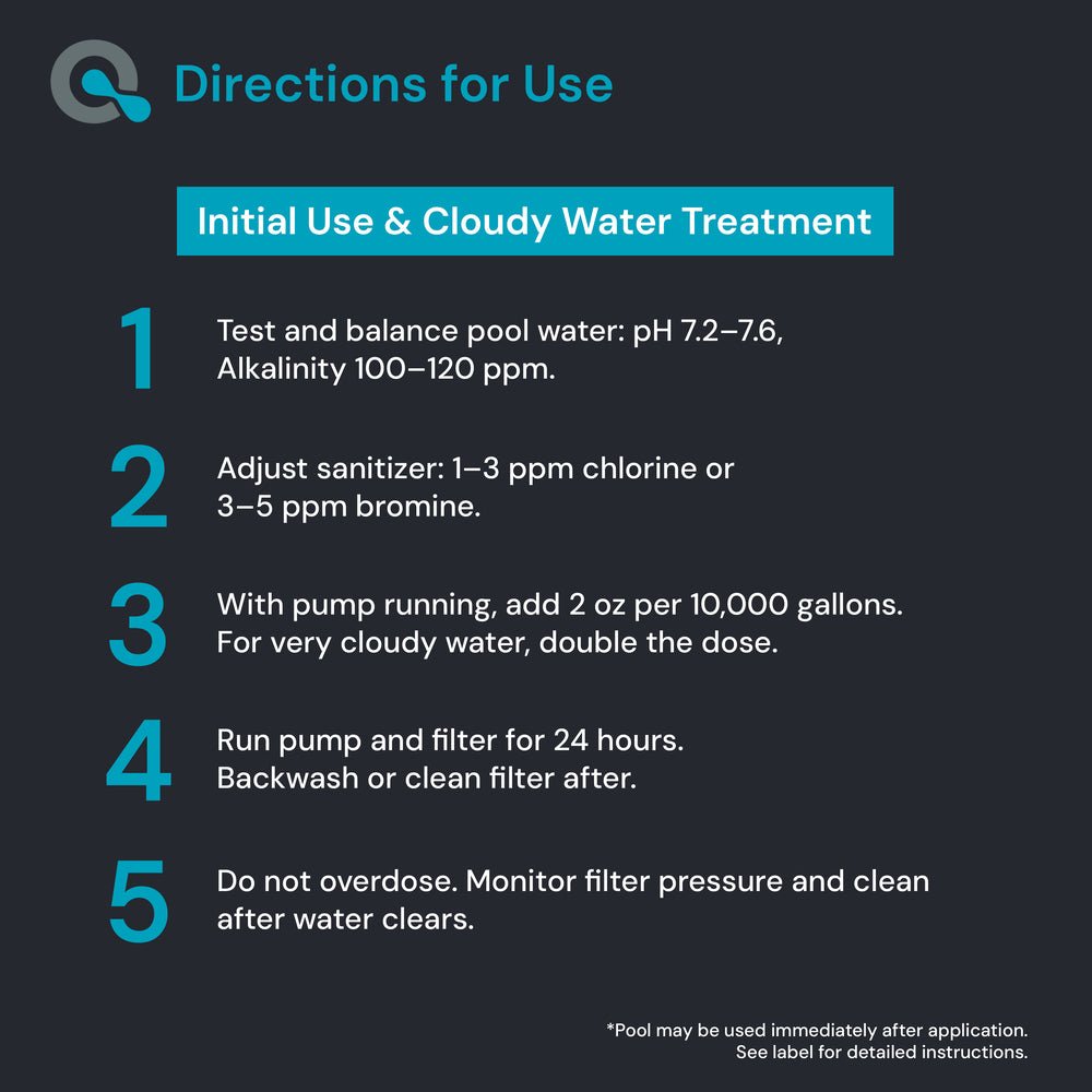 Pool Clarifier for Saltwater Pools