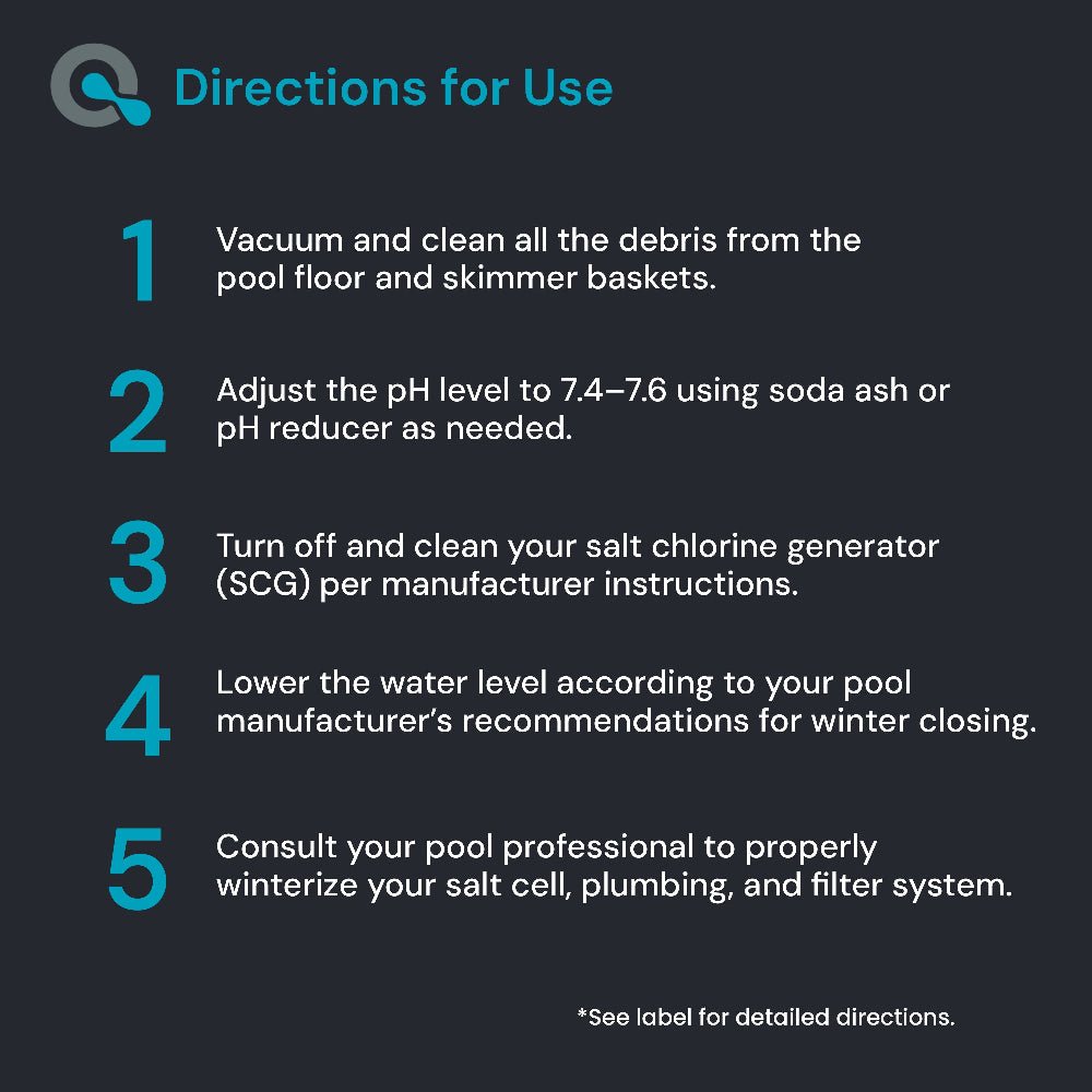 Pool Winterizing Kit for Saltwater Pools