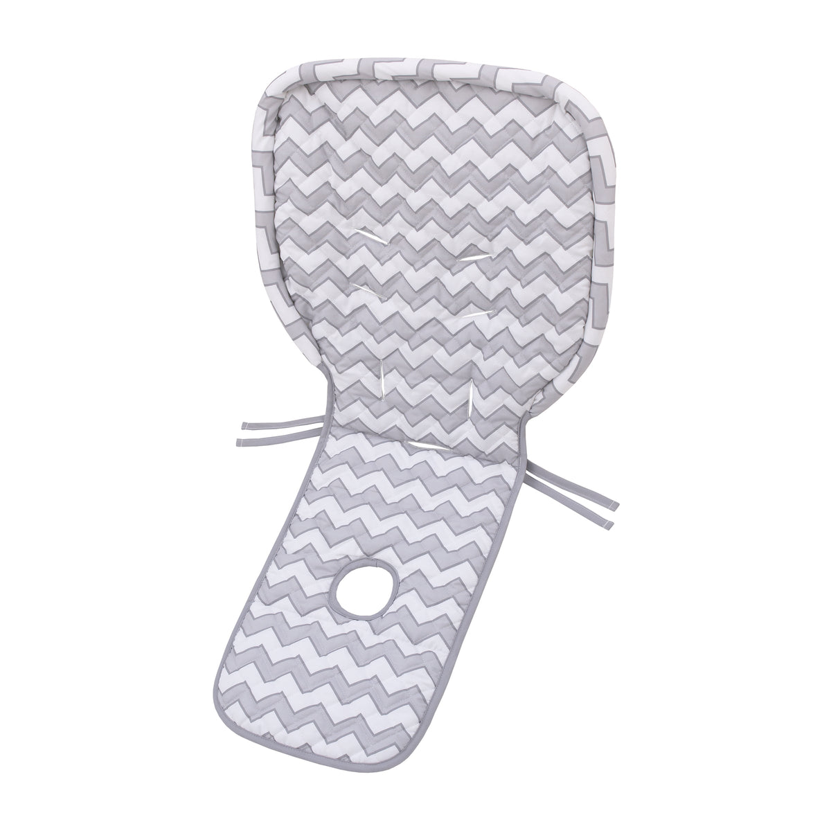 Sumersault Grey and White Chevron High Chair Pad