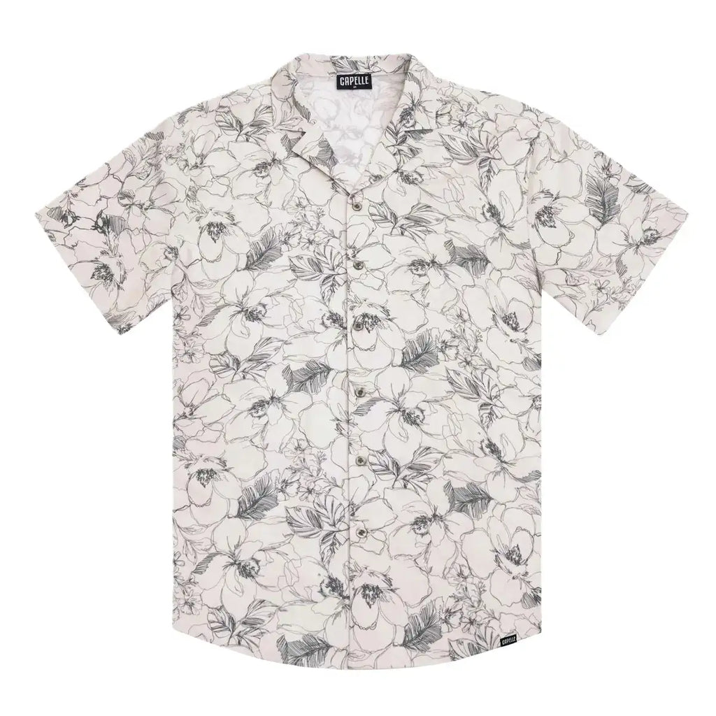 Secret Garden Men's Button Down Resort Shirt, Modern Fit