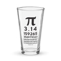 PI Chart Shaker pint glass