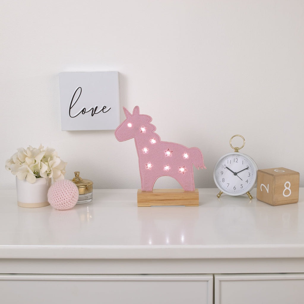 Pink Unicorn Lighted Nursery Decor