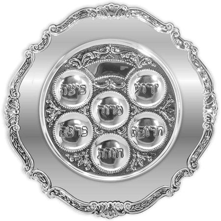 silver plated seder plate