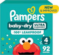 Pampers Baby-Dry Diapers Size 4 92 Count