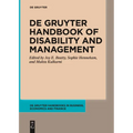 de Gruyter Handbook of Disability and Management - Paperback