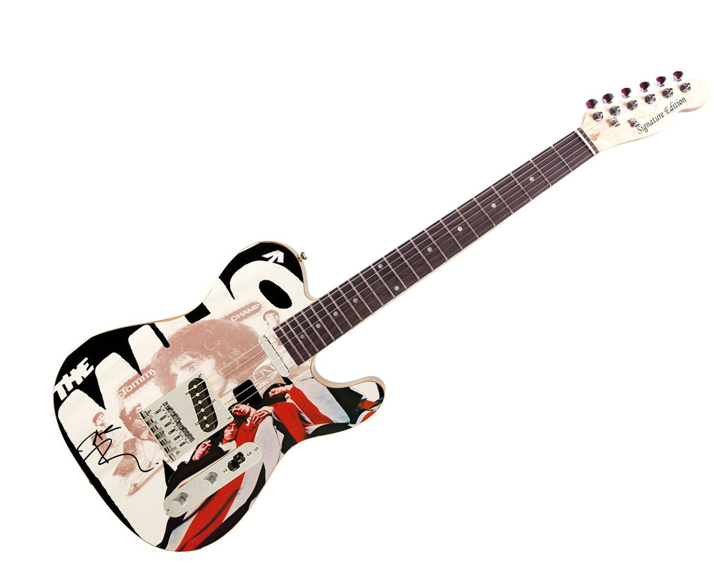 The Who Signed Autographed Photo Flag Graphics  Guitar Exact Video Proof ACOA