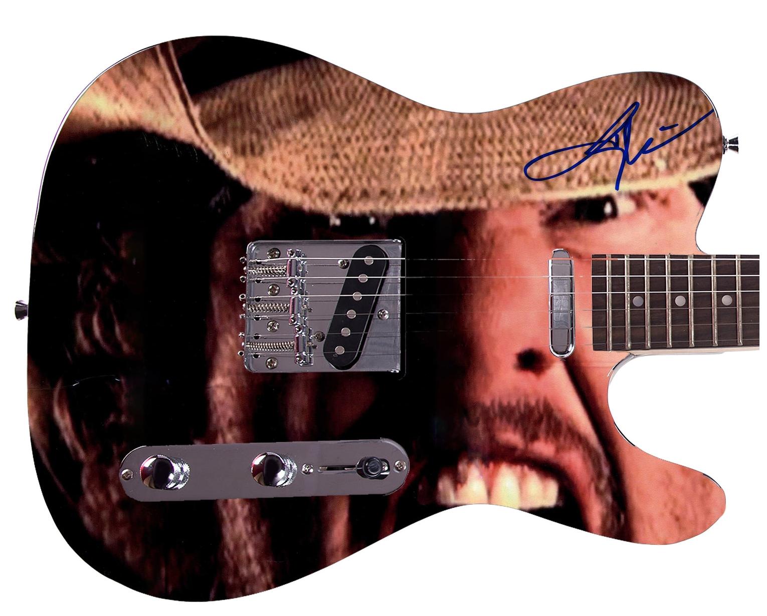 Toby Keith Signed Custom Screamin Graphics Photo Guitar ACOA