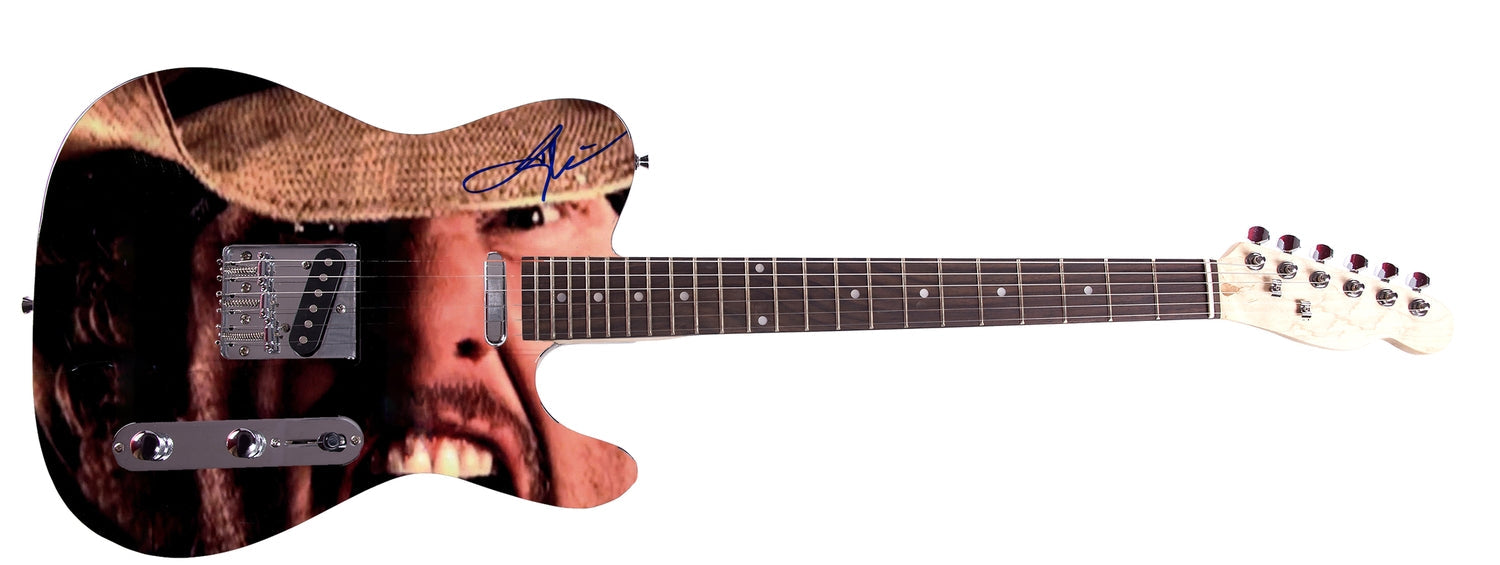 Toby Keith Signed Custom Screamin Graphics Photo Guitar ACOA