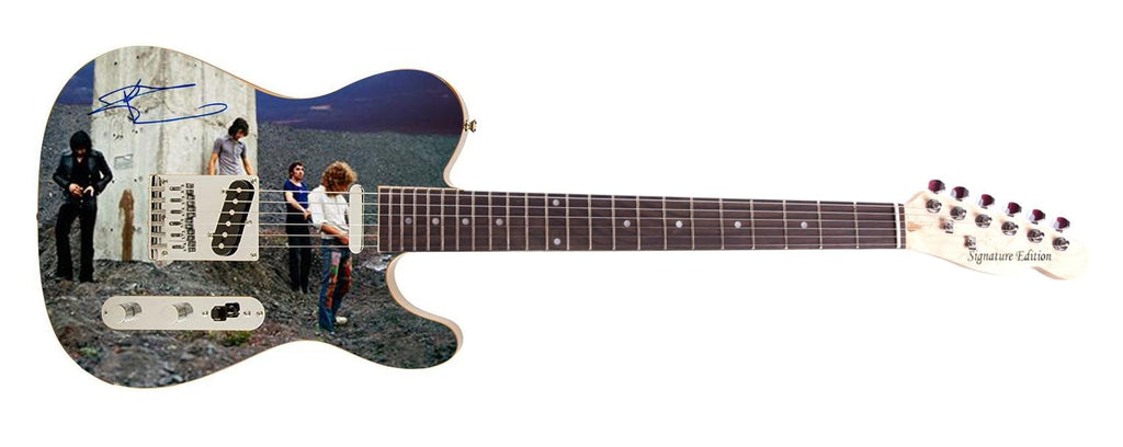 The Who Signed Autographed Custom Photo Graphics Guitar ACOA