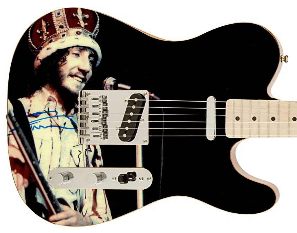The Who Pete Townshend Signed Autographed Young Photo Graphics Fender Guitar