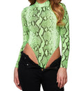 Mock Neck Snake Bodysuit