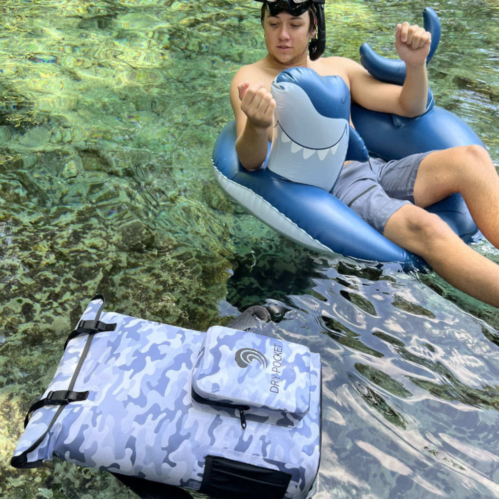 Waterproof Floating Backpack Cooler - Snow Camo