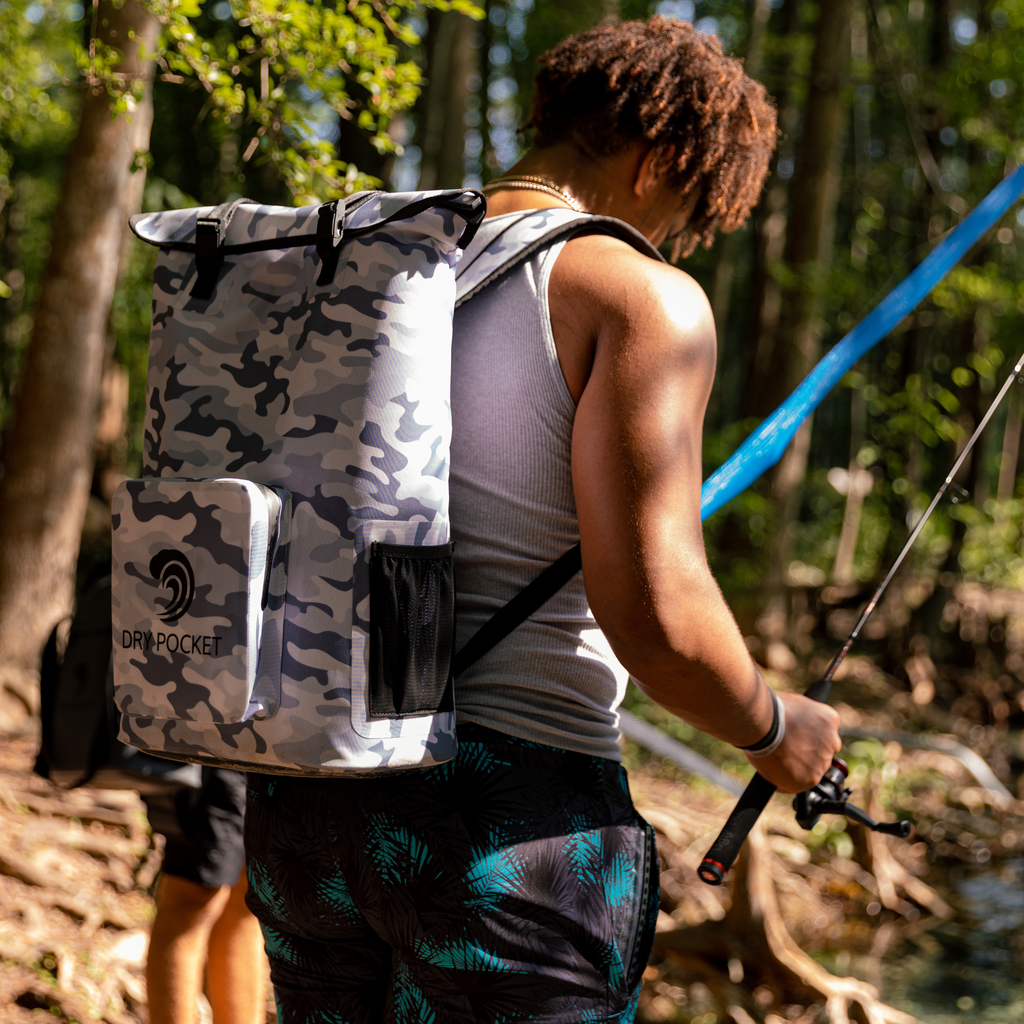 Waterproof Floating Backpack Cooler - Snow Camo