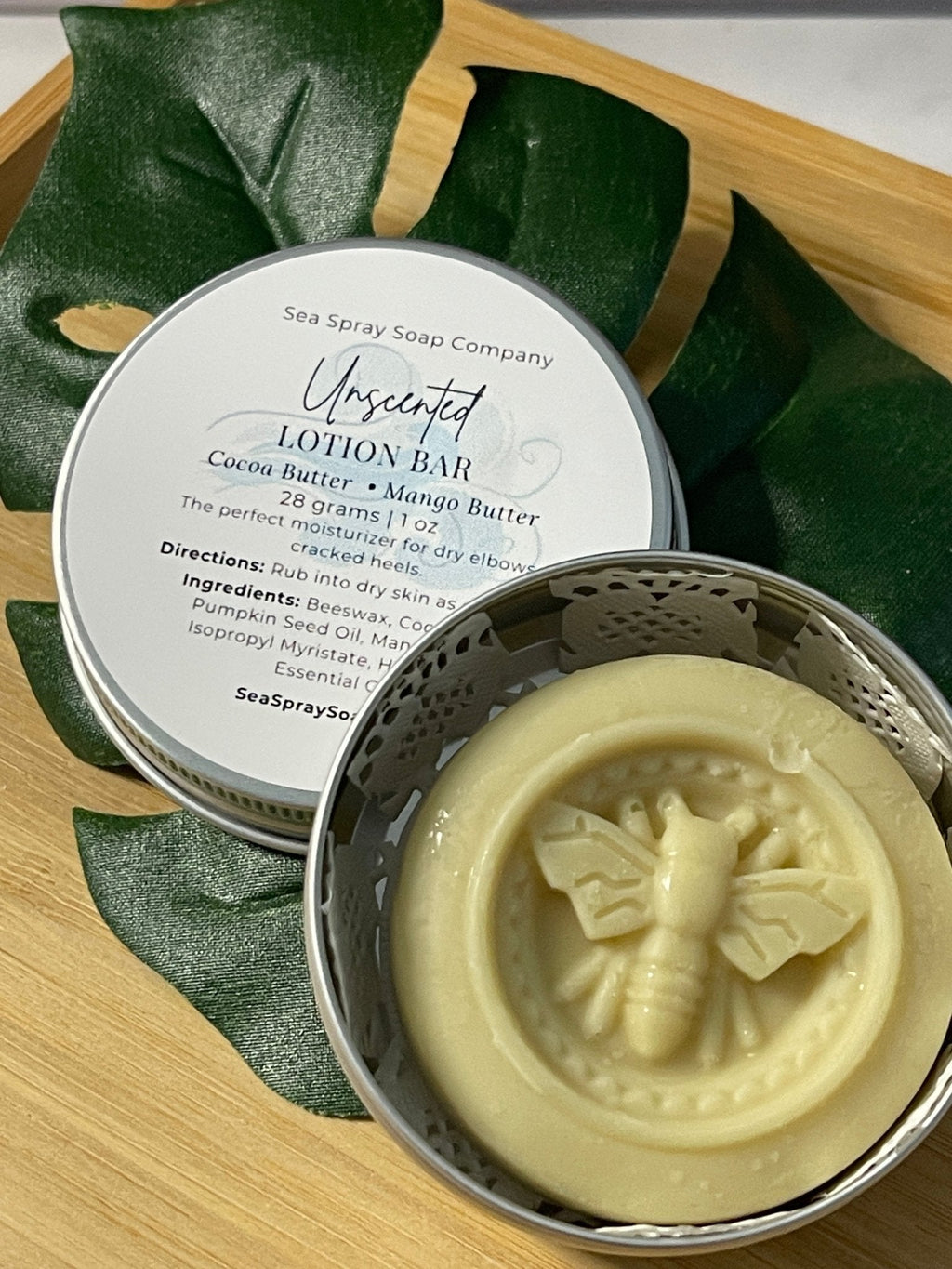 Solid Lotion Bars + Tin
