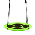 40 Inch Flying Saucer Tree Swing Indoor Outdoor Play Set-Green