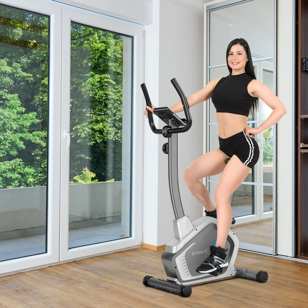 Magnetic Stationary Upright Cycling Bike with 8-Level Resistance