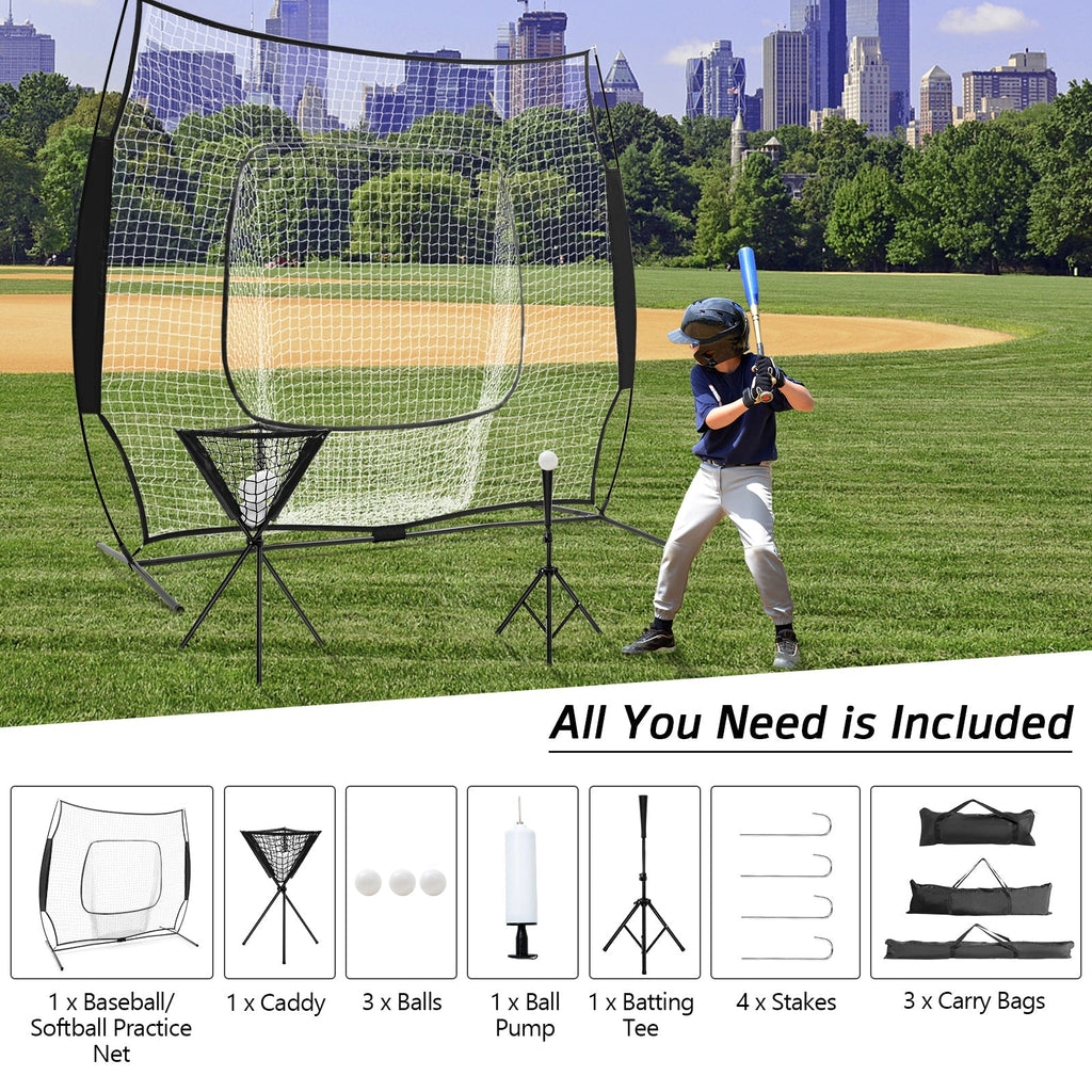 Portable Practice Net Kit with 3 Carrying Bags