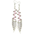 Spiral Swirl Peruvian Thread Earrings