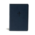 KJV Everyday Study Bible, Navy Cross Leathertouch - Imitation Leather