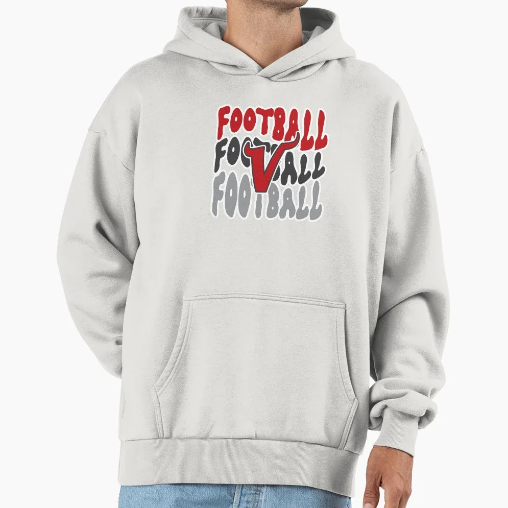 Football X3 Vikings Hoodie - Trendy Graphic Men Women