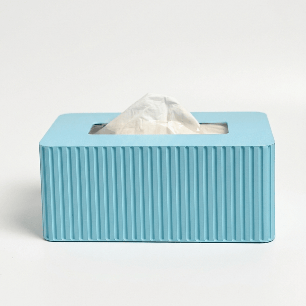 XL Rectangular Fluted Tissue Box Cover - Fits Costco Tissue Boxes
