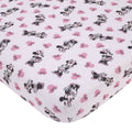 Minnie Mouse Pink, Black, and White Super Soft Nursery Fitted Crib Sheet