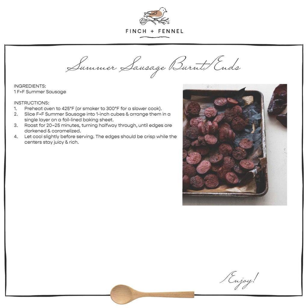 Uncured Summer Sausage | Finch + Fennel