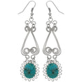 Swirls & Sunburst Stone Earrings