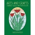 Arts and Crafts Stained Glass Pattern Book - Paperback