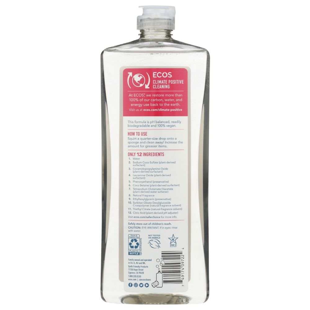 ECOS: Dish Soap Grapefruit, 25 oz
