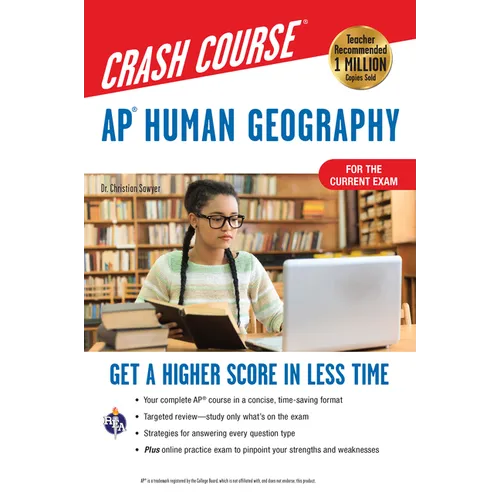 Ap(r) Human Geography Crash Course, Book + Online: Get a Higher Score in Less Time - Paperback