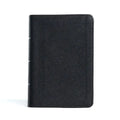 CSB Large Print Compact Reference Bible, Black Leathertouch - Imitation Leather