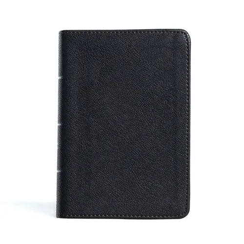 CSB Large Print Compact Reference Bible, Black Leathertouch - Imitation Leather