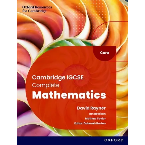 Cambridge IGCSE Complete Mathematics Core Student Book 6th E - Paperback