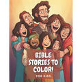 Bible stories to color for kids - Paperback