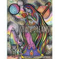 Space Dreams: Sci-Fi Adult Coloring Book Adventure - Paperback