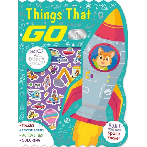 Things That Go Jumbo Activity Book: Packed with Puffy Stickers, Activities, Coloring, and More! - Paperback