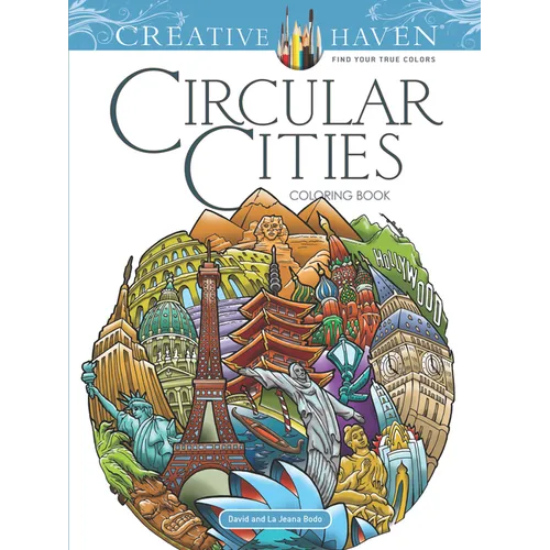 Creative Haven Circular Cities Coloring Book - Paperback