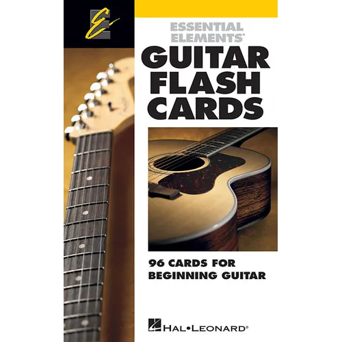 Essential Elements Guitar Flash Cards 96 Cards for Beginner Guitarists Music Symbols, Notes, Chords, Scales, and Theory Hal Leonard Learning Tool for - Paperback