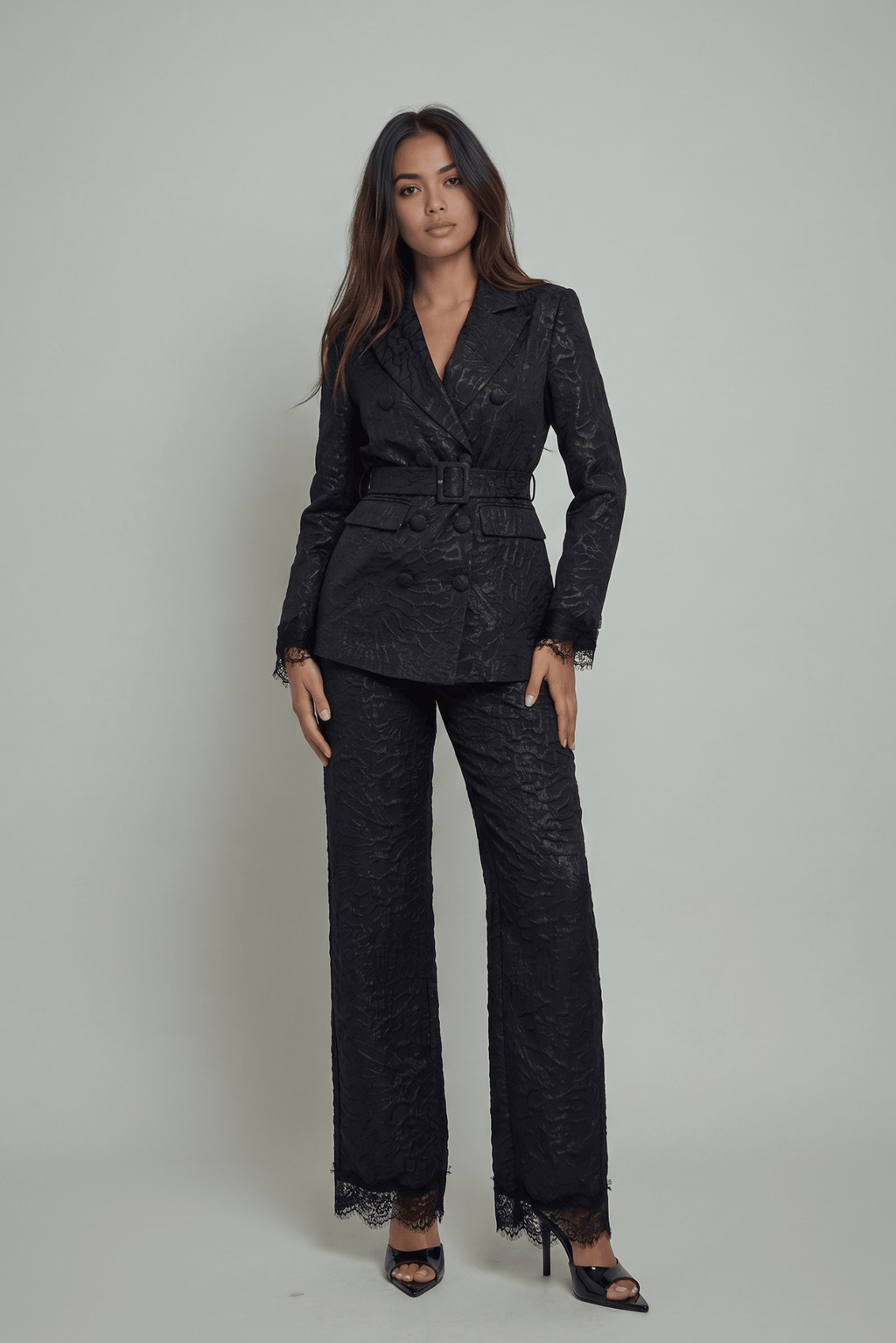 The Maison Jacquard Belted Blazer
