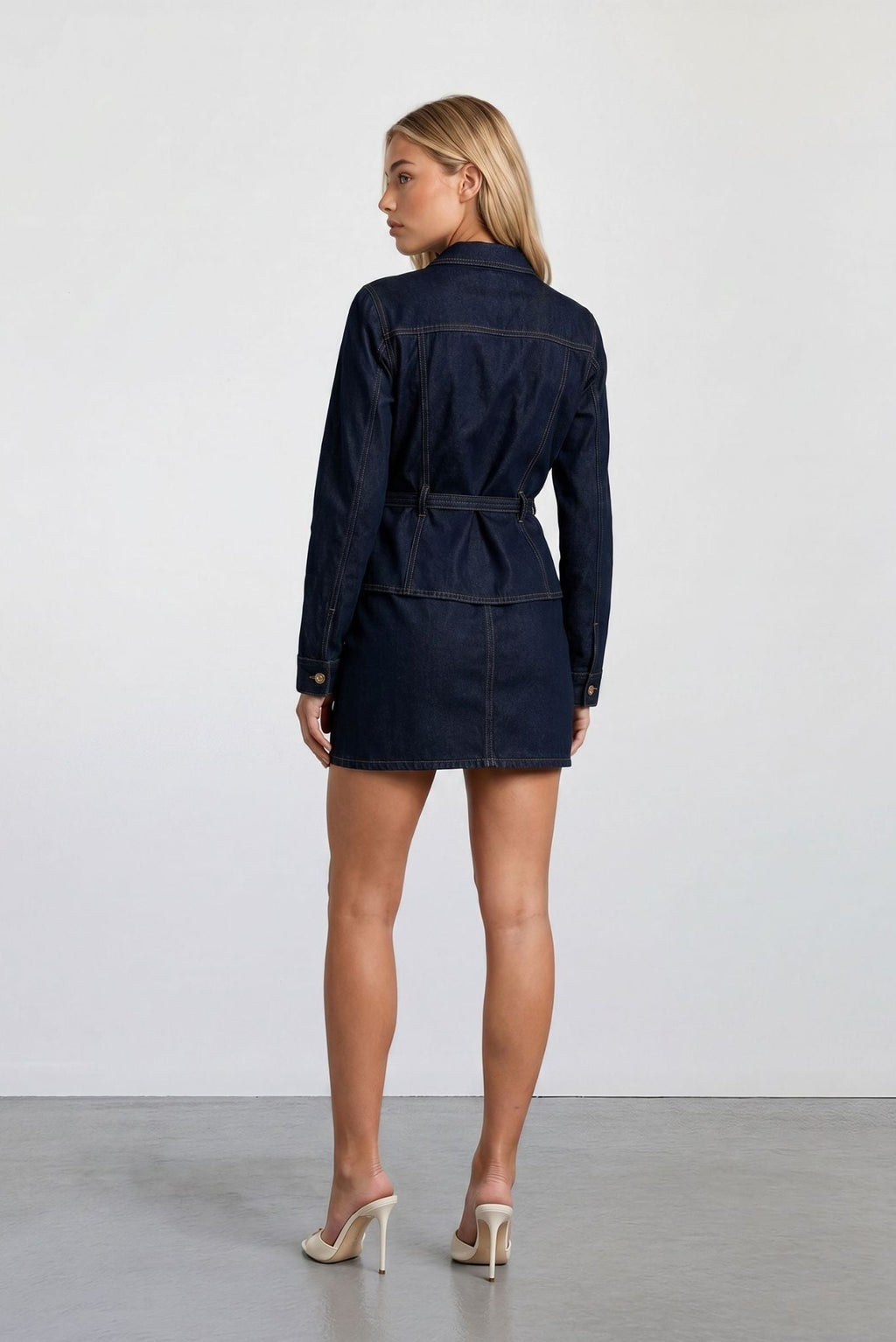 The Monaco Denim Peplum Jacket